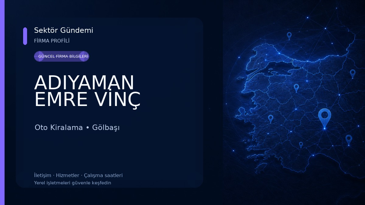 ADIYAMAN EMRE VİNÇ