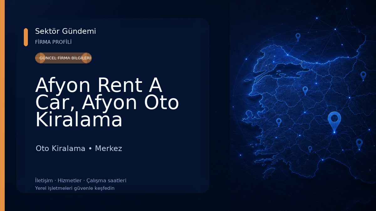 Afyon Rent A Car, Afyon Oto Kiralama Samancıoğlu