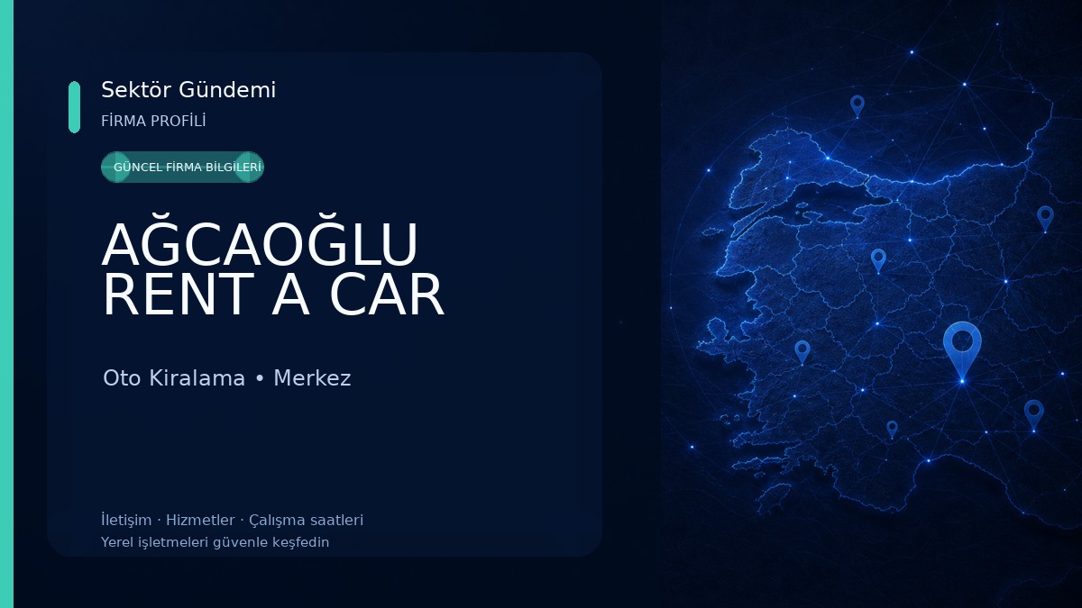 AĞCAOĞLU RENT A CAR Oto Kiralama