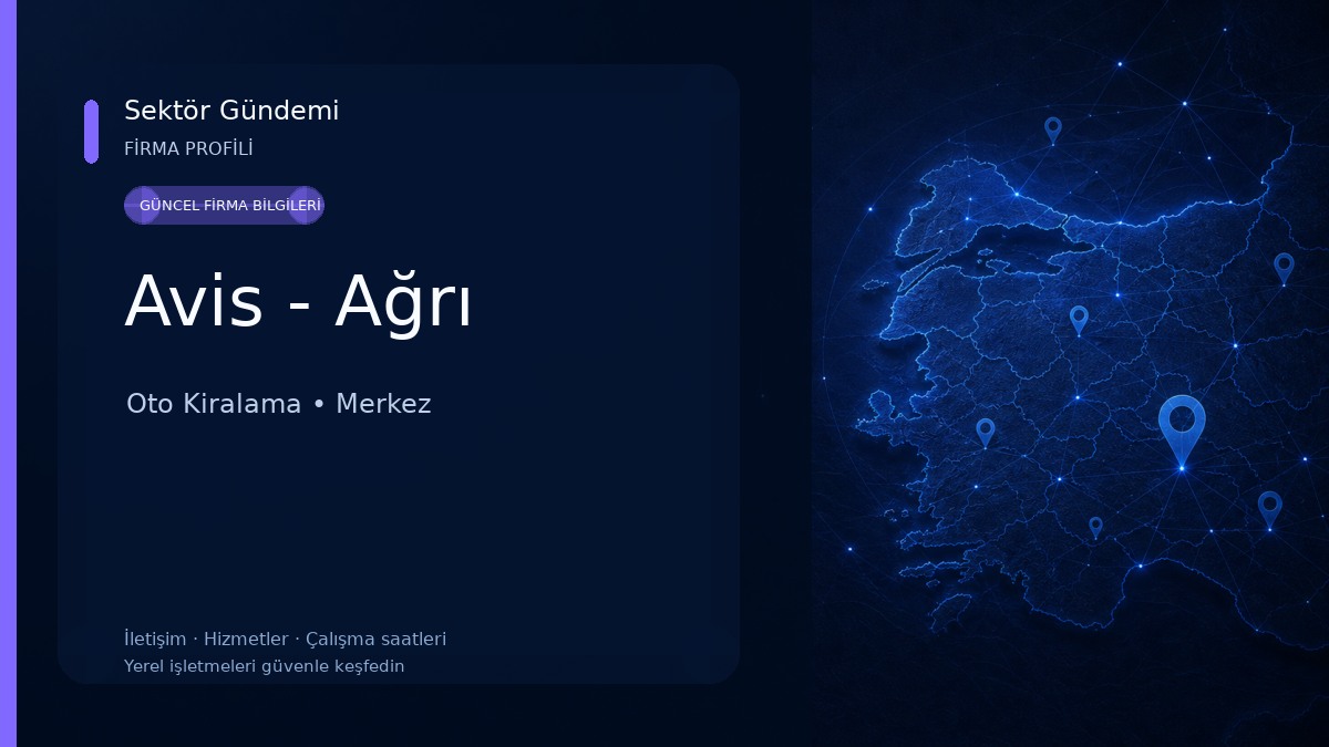 Avis - Ağrı Oto Kiralama