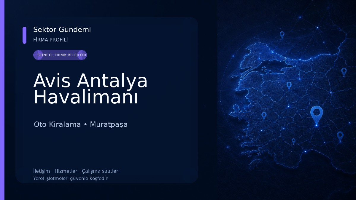Avis Antalya Havalimanı Oto Kiralama
