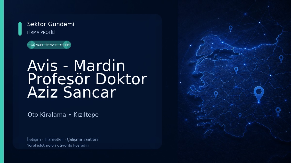 Avis - Mardin Profesör Doktor Aziz Sancar Havalimanı Oto Kiralama