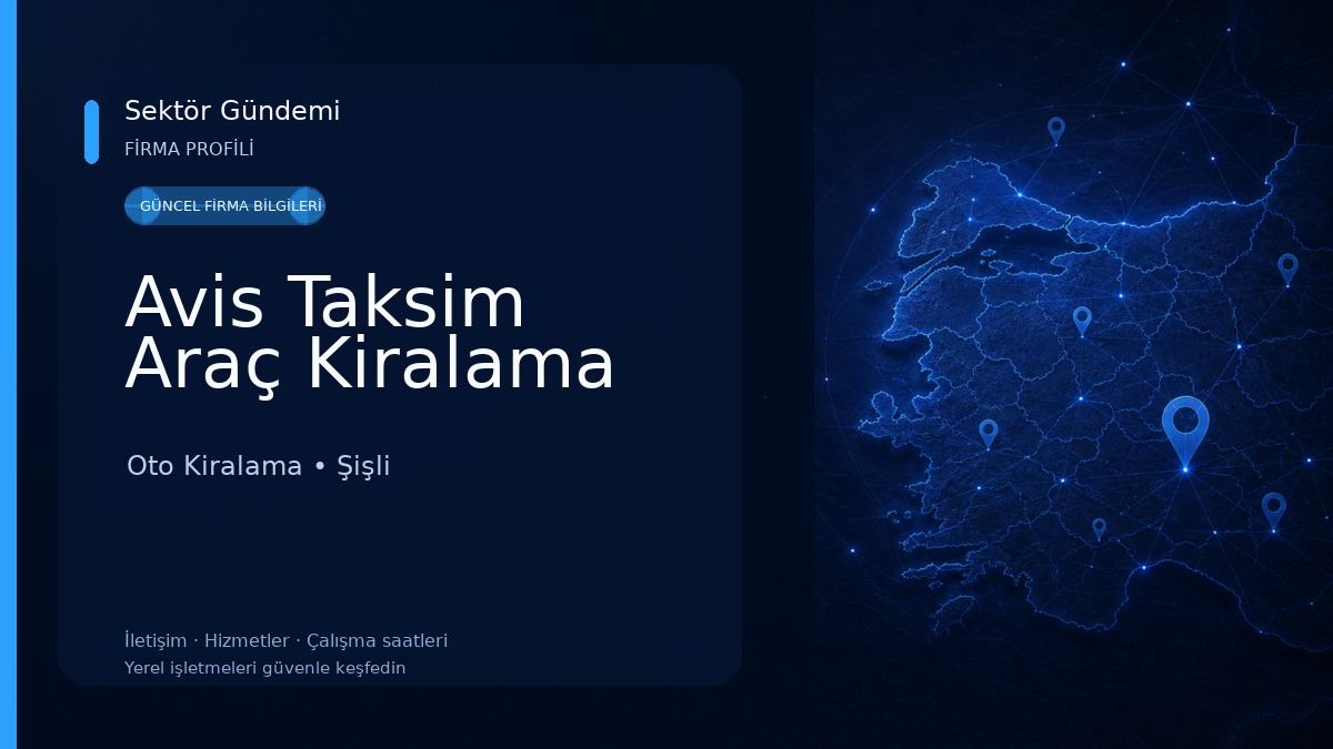 Avis Taksim Araç Kiralama Oto Kiralama