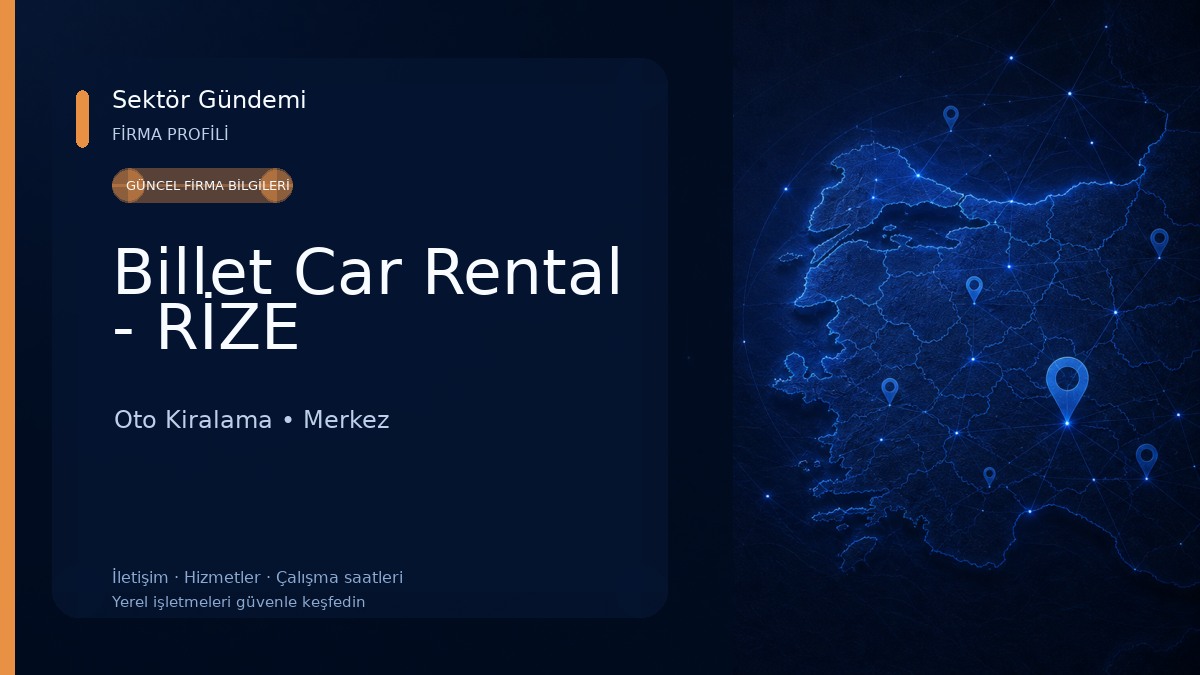 Billet Car Rental - RİZE Oto Kiralama