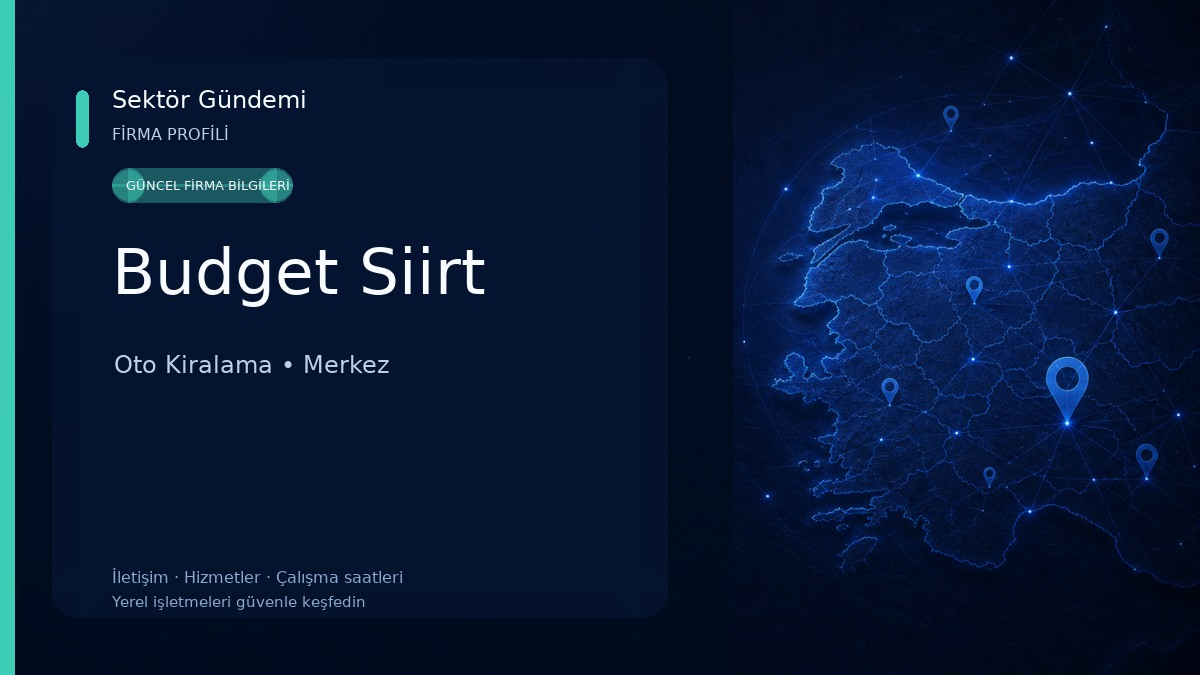 Budget Siirt
