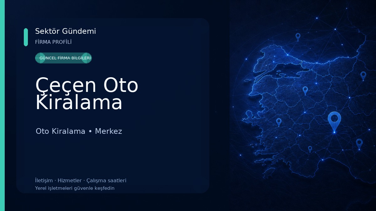 Çeçen Oto Kiralama Oto Kiralama