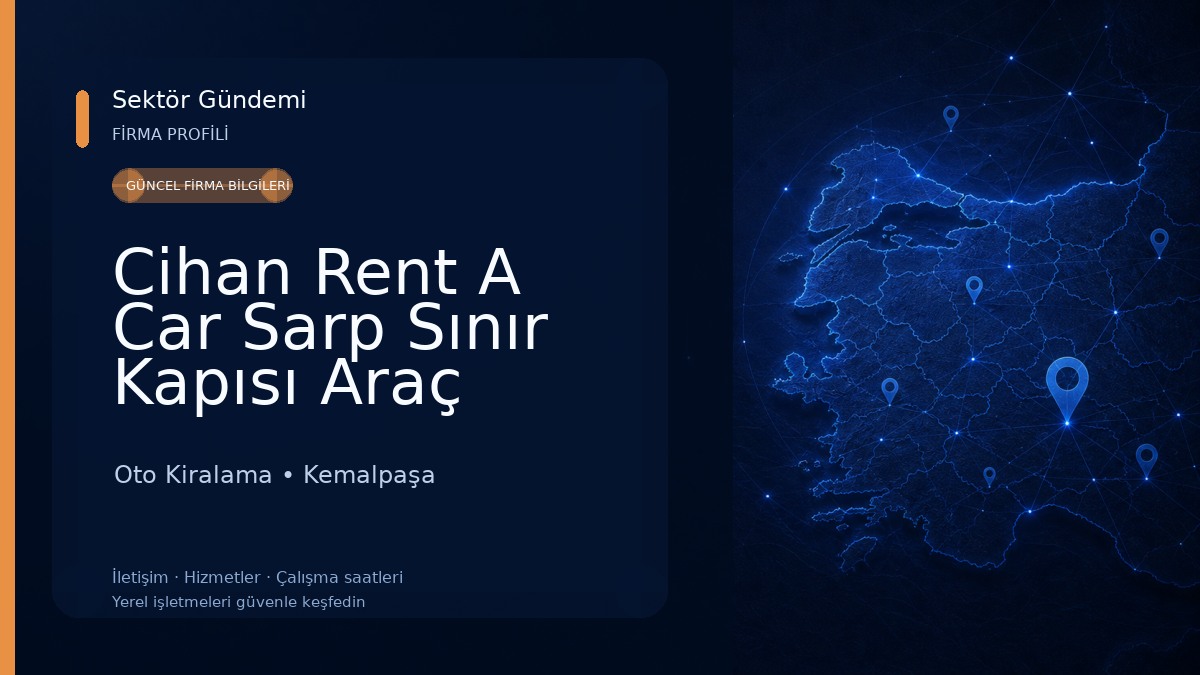 Cihan Rent A Car Sarp Sınır Kapısı Araç Kiralama Oto Kiralama