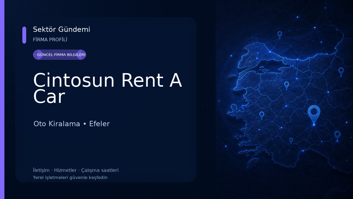 Cintosun Rent A Car Oto Kiralama