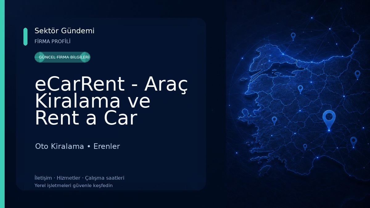 eCarRent - Araç Kiralama ve Rent a Car Oto Kiralama