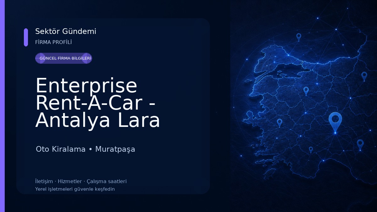 Enterprise Rent-A-Car - Antalya Lara Araç Kiralama Oto Kiralama