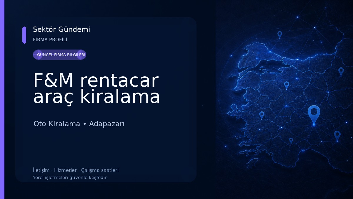 F&M rentacar araç kiralama Oto Kiralama