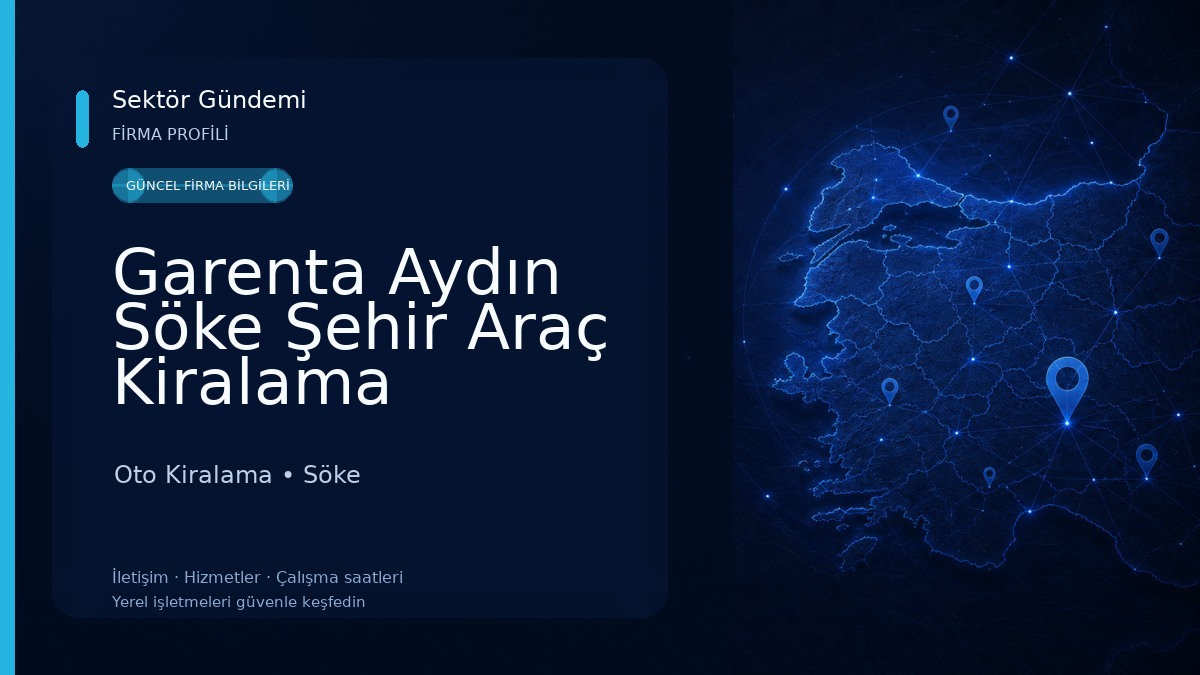 Garenta Aydın Söke Şehir Araç Kiralama Oto Kiralama