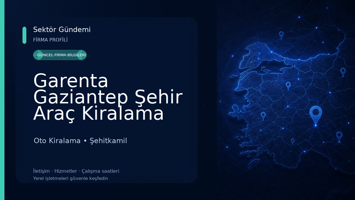 Garenta Gaziantep Şehir Araç Kiralama Oto Kiralama