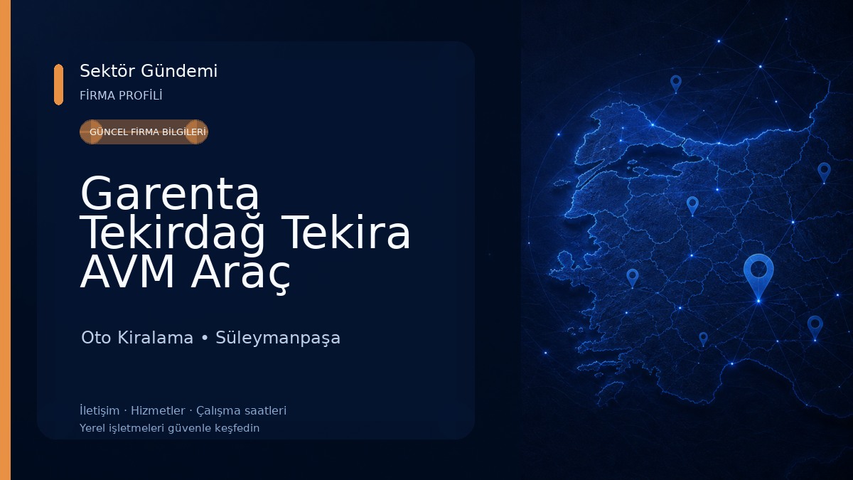 Garenta Tekirdağ Tekira AVM Araç Kiralama