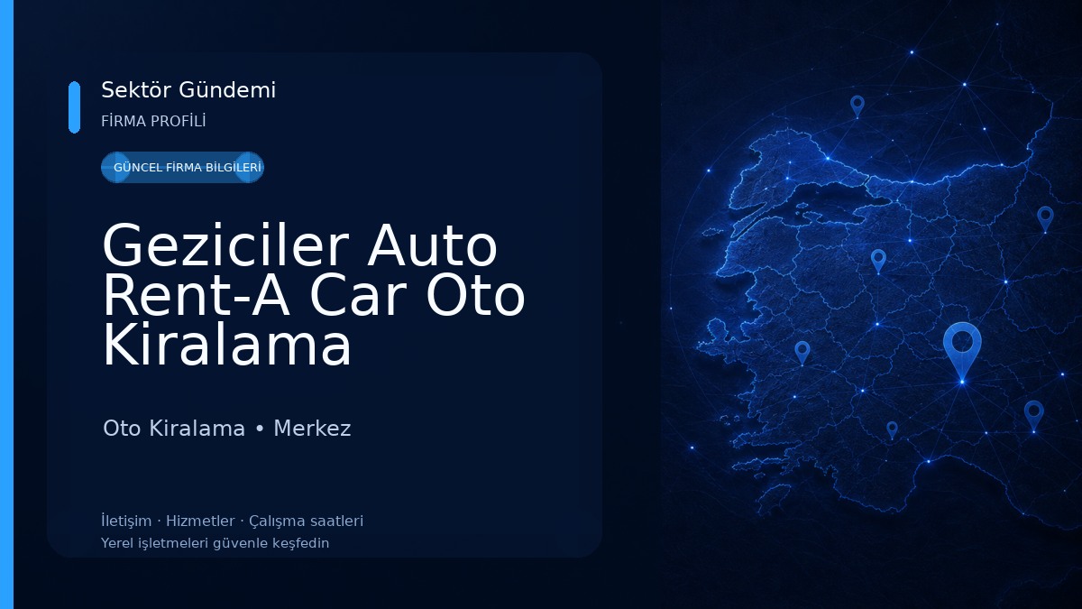 Geziciler Auto Rent-A Car Oto Kiralama Oto Kiralama