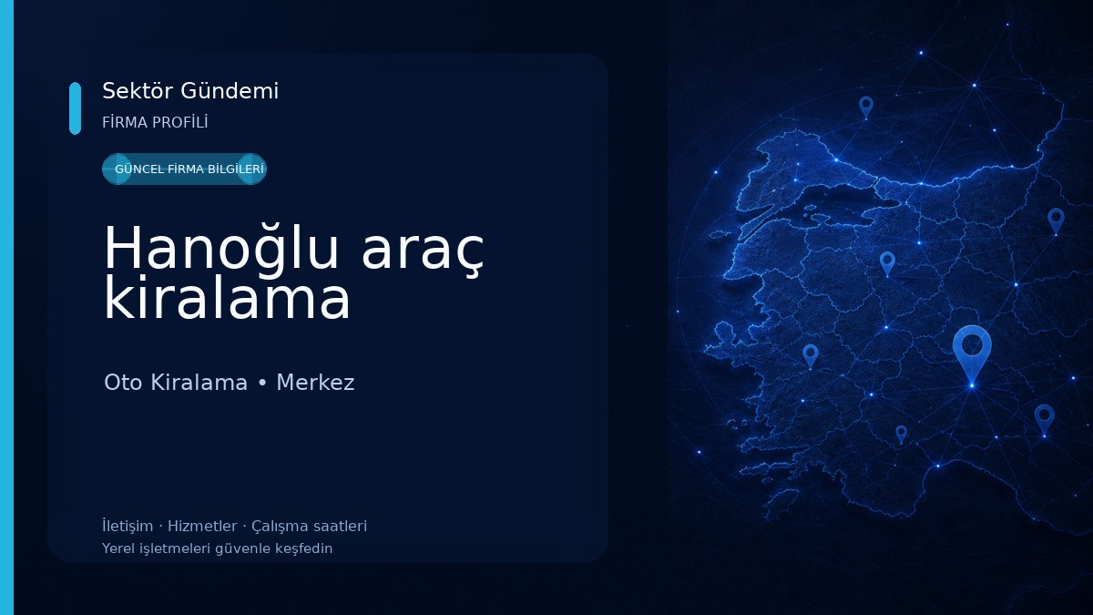 Hanoğlu araç kiralama Oto Kiralama