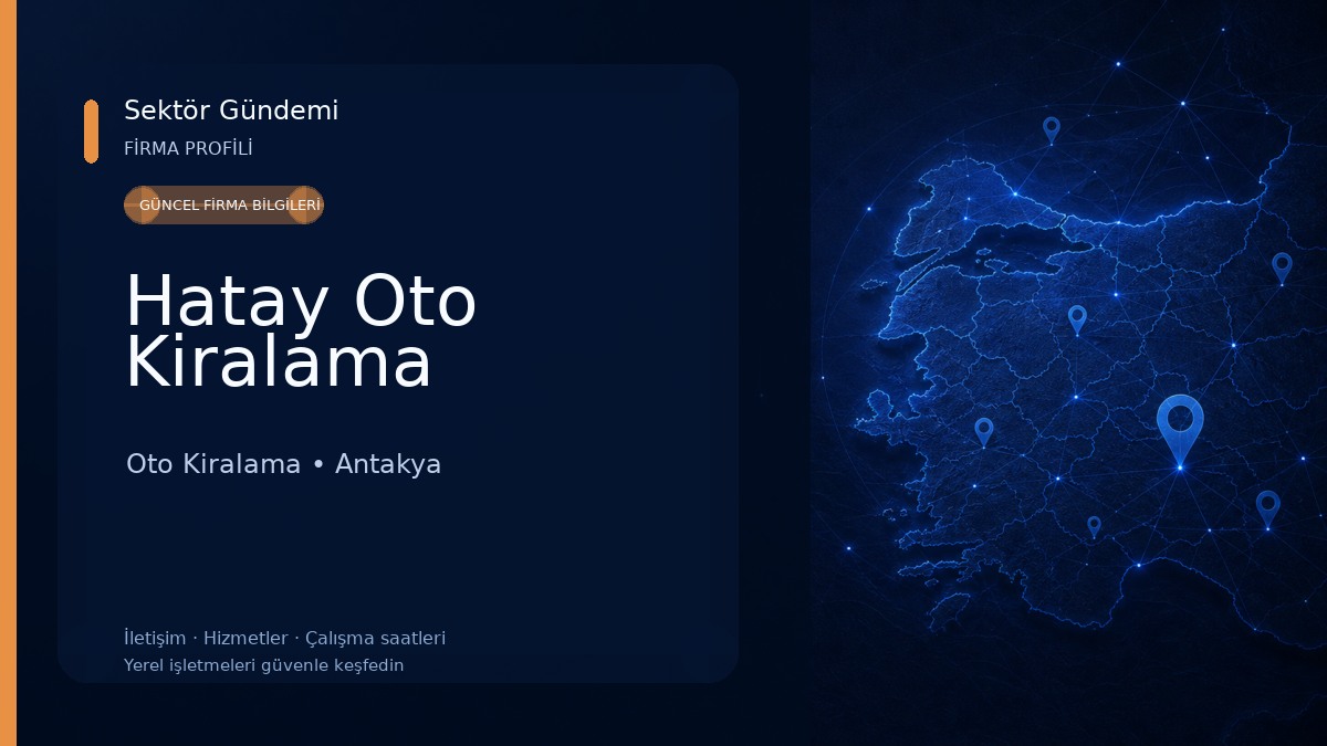 Hatay Oto Kiralama Oto Kiralama