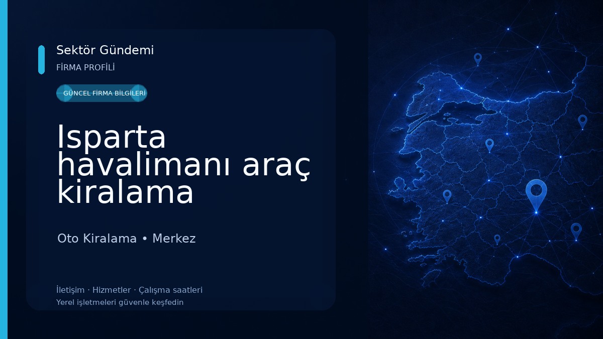 Isparta havalimanı araç kiralama Oto Kiralama