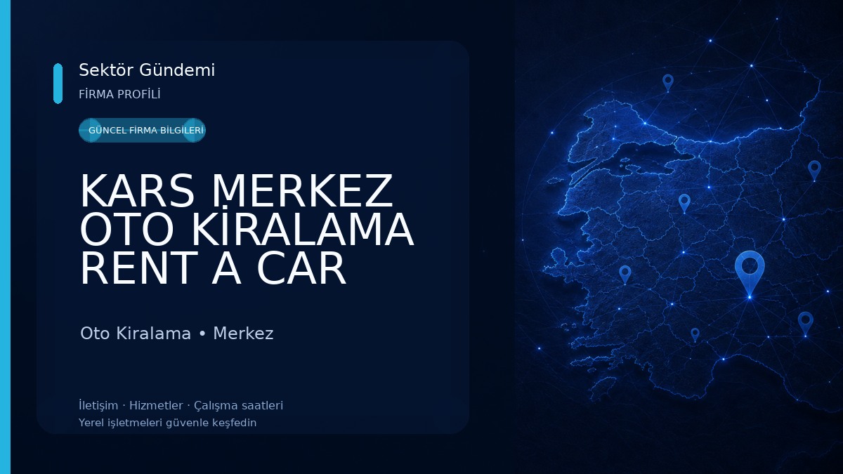 KARS MERKEZ OTO KİRALAMA RENT A CAR Oto Kiralama