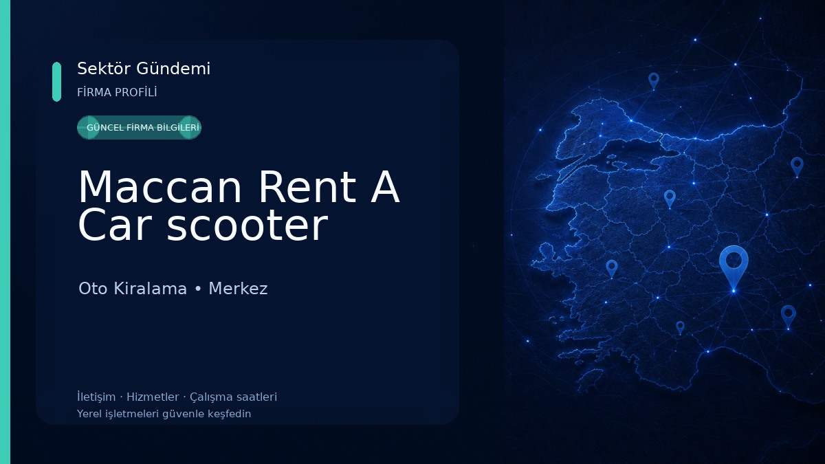 Maccan Rent A Car scooter Oto Kiralama