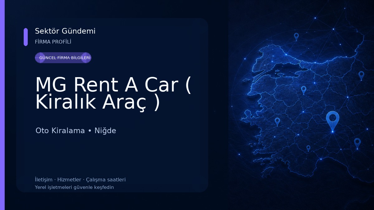 MG Rent A Car ( Kiralık Araç ) Oto Kiralama