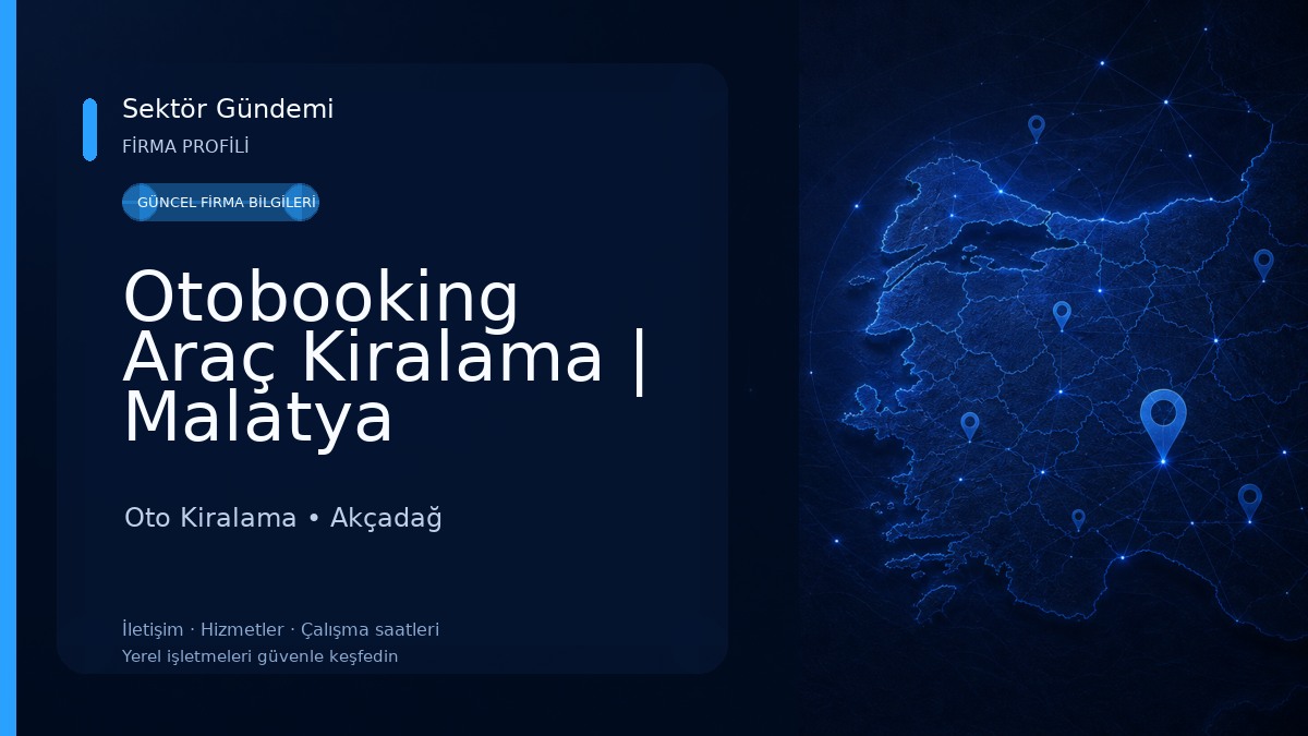 Otobooking Araç Kiralama | Malatya Havalimanı Oto Kiralama