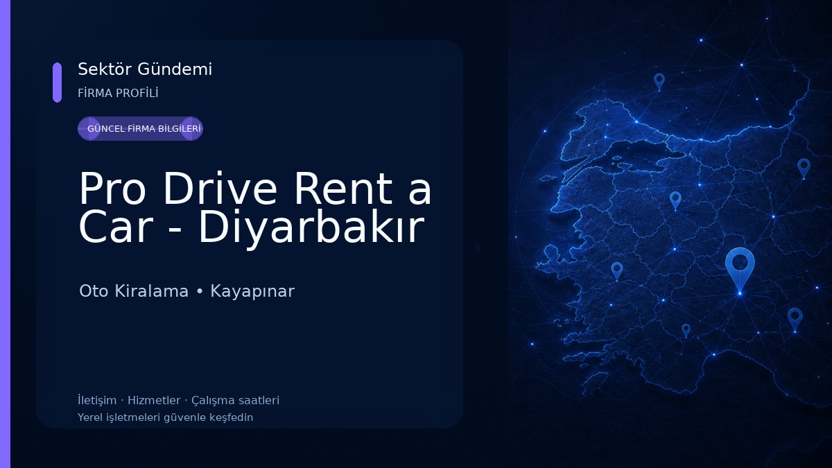 Pro Drive Rent a Car - Diyarbakır