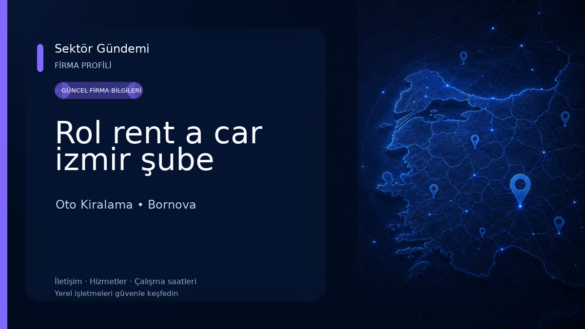 Rol rent a car izmir şube Oto Kiralama