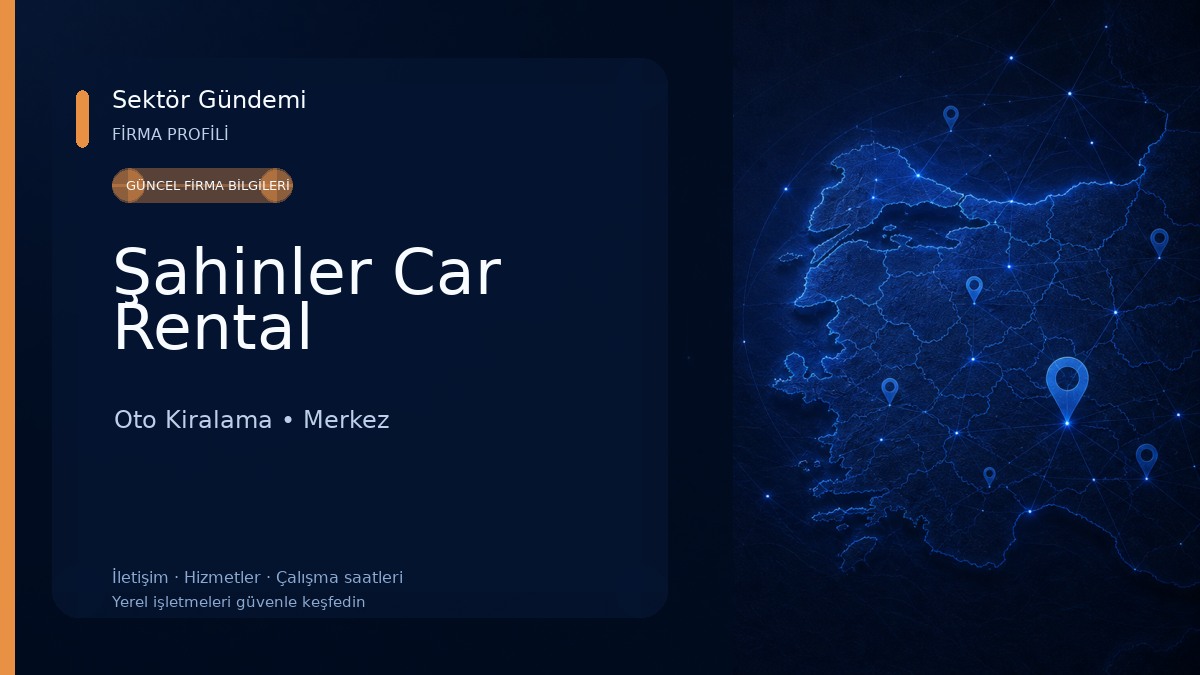 Şahinler Car Rental Oto Kiralama