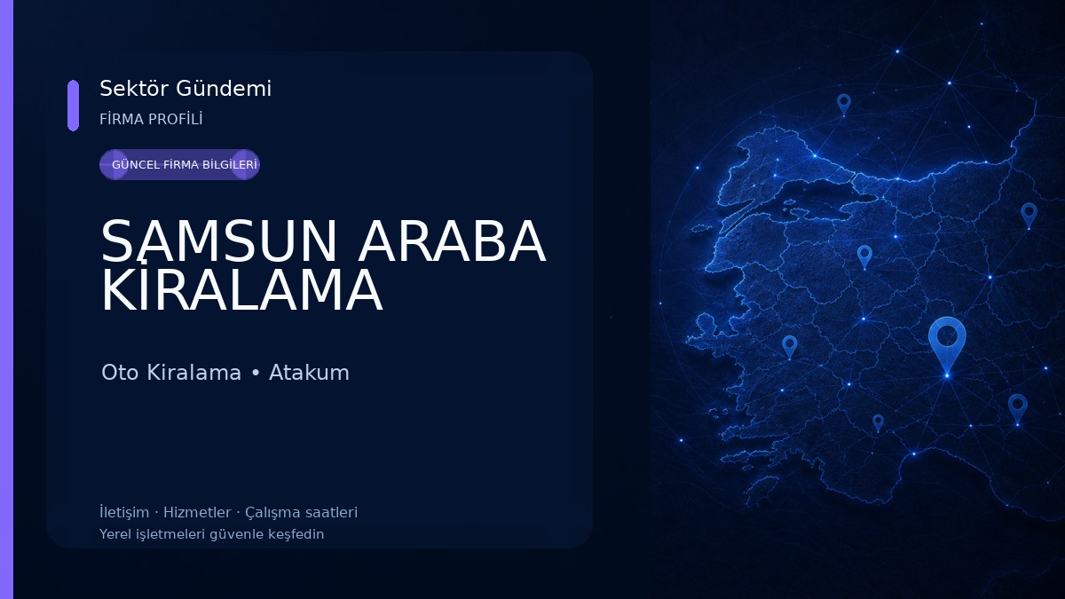SAMSUN ARABA KİRALAMA Oto Kiralama
