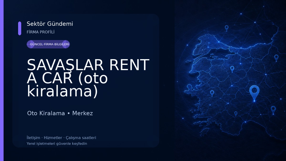 SAVAŞLAR RENT A CAR (oto kiralama) Oto Kiralama